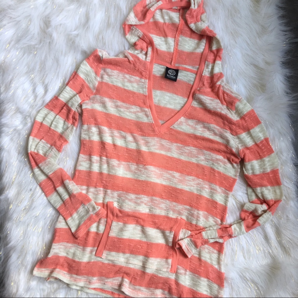 Striped Hoodie Pullover